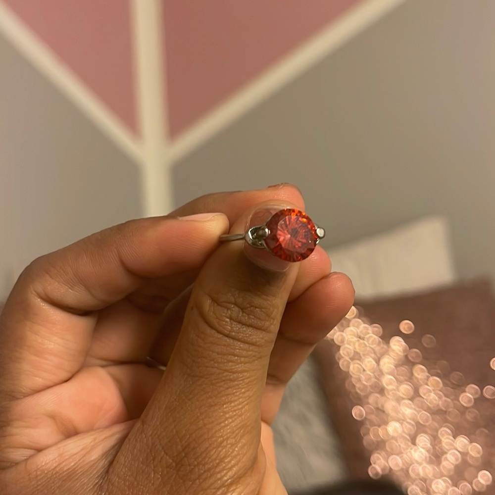Red Crystal Accent Ring ‼️BUNDLE AND SAVE‼️